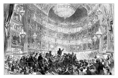 1838年c1895年，在伦敦德鲁里巷剧院举行的反玉米法律联盟会议 作者 不明