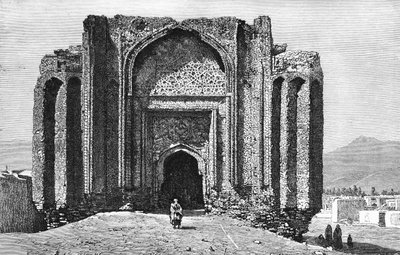 伊朗哈马丹（Hamadan），一座14世纪清真寺的废墟，1895年 作者 不明