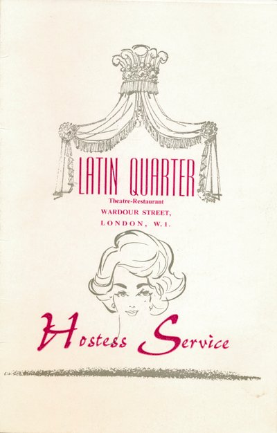 伦敦莱斯特广场拉丁区夜店的taffif卡，摄于1969年 作者 不明