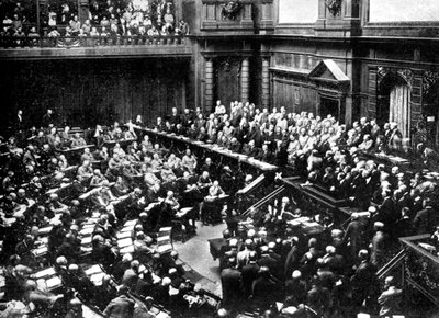 国会大厦的典型开会，德意志共和国议会，1926年 作者 不明