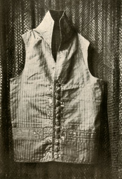 勒马克（Count Lemcke）穿的背心，c1798，1937年。 作者 不明