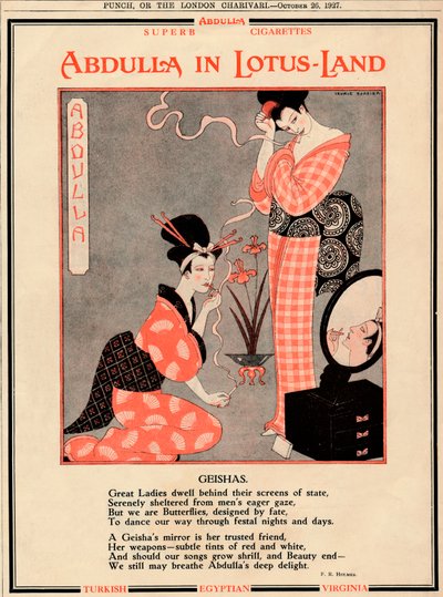 莲花土地的阿卜杜拉-艺妓，1927年 作者 不明
