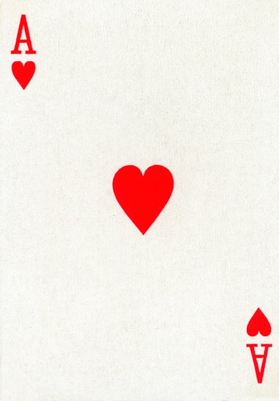 来自Goodall＆Son Ltd.纸牌的Ace of Hearts，c1940 作者 不明