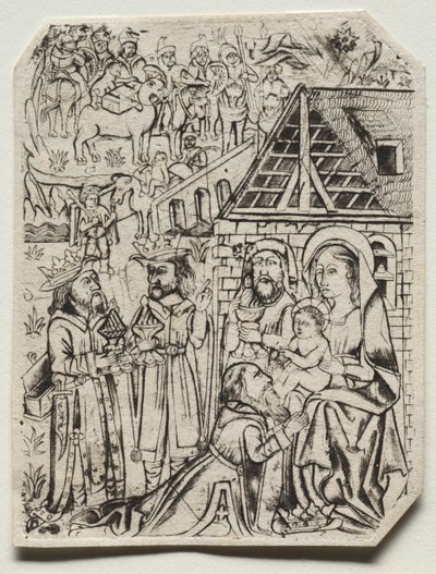 贤士的崇拜，1400年代。 作者 不明