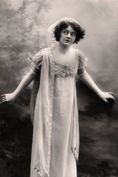 阿德里安娜·奥加德（Adrienne Augarde）1882-1913年，英国女演员，1907年 作者 不明