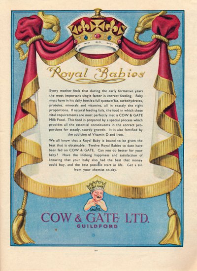 1951年为Cow＆Gate Ltd.提供广告 作者 不明