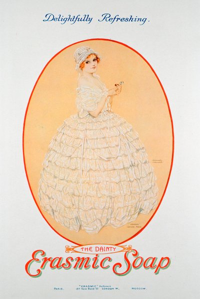 广告为Erasmic Soap，1920年 作者 不明