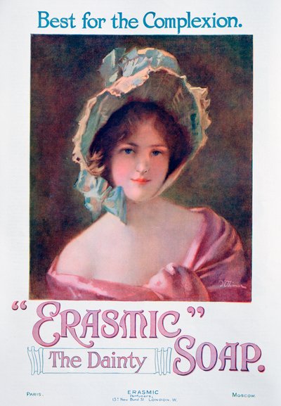 广告宣传Erasmic Soap，1920年 作者 不明