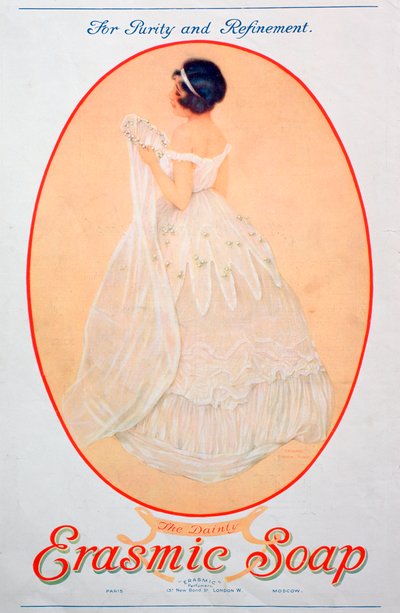 广告宣传Erasmic Soap，1920年 作者 不明