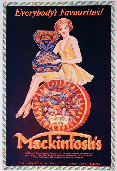 1932年为Mackintoshs太妃糖做广告 作者 不明