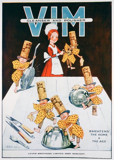 1919年Vim清洁剂和抛光剂广告 作者 不明