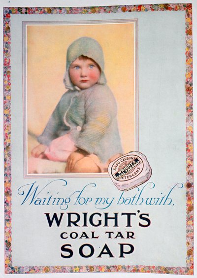 Wrights煤焦油肥皂的广告，1924年 作者 不明