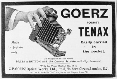 1909年Goerz Pocket Tenax相机广告 作者 不明