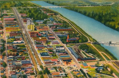 1943年，乔治亚州奥古斯塔的鸟瞰图 作者 不明