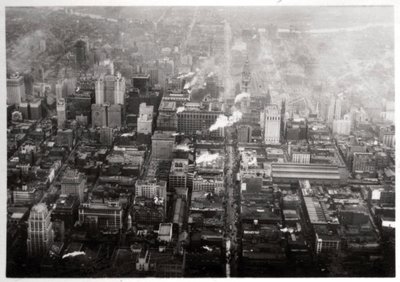 齐柏林飞艇，美国宾夕法尼亚州费城的鸟瞰图，1928年，1933年 作者 不明