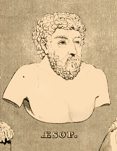 伊索，c620-564 BC，1830。 作者 不明