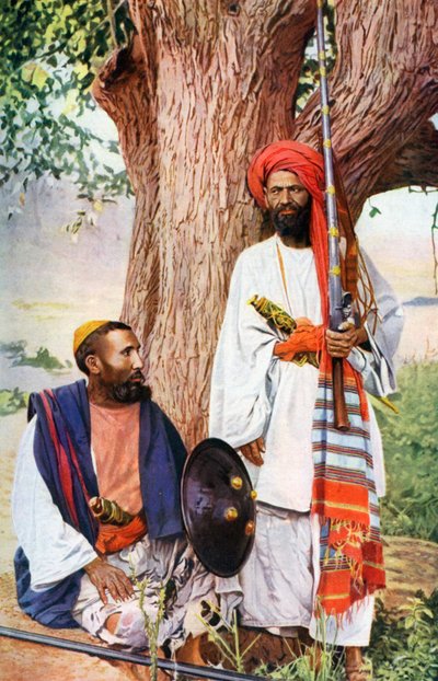 Afridis Pathan部落，印度北部进行中的战争，印度，1922年 作者 不明