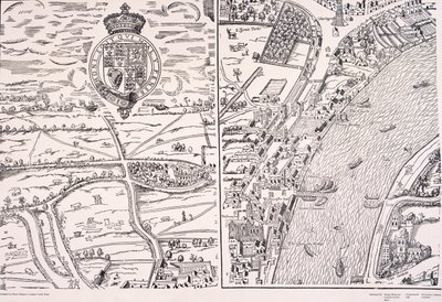 阿加斯的伦敦地图，约1561年 作者 不明
