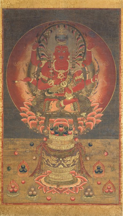 Aizen Myoo，14世纪。 作者 不明