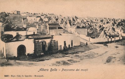 Albero Bello-山全景，c1910。 作者 不明