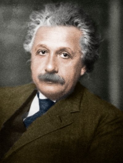 艾伯特·爱因斯坦（Albert Einstein），德国-瑞士-美国数学家和物理学家。 作者 不明