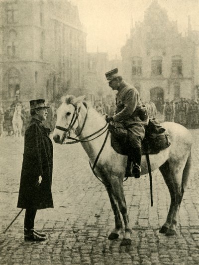 比利时的阿尔伯特一世，第一次世界大战，1914年，c1920。 作者 不明