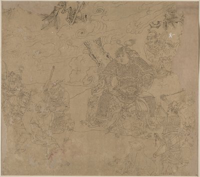 道教和佛教主题的专辑：搜山：第41叶，1200年代。 作者 不明