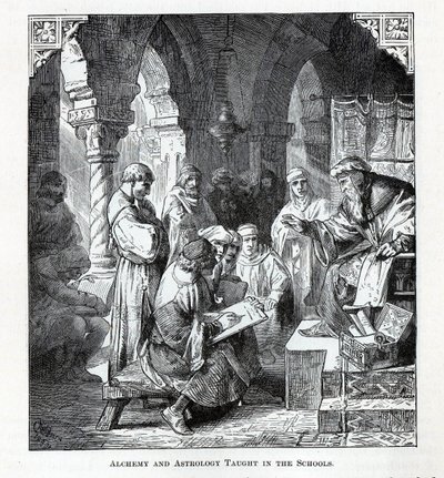 1882年在学校教授炼金术和占星术 作者 不明