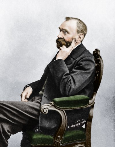 阿尔弗雷德·贝哈德·诺贝尔（Alfred Berhard Nobel），c1880年代 作者 不明