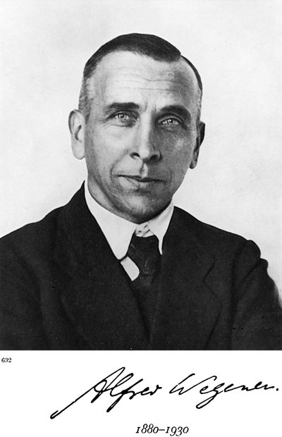 德国地球物理学家和气象学家Alfred Lothar Wegener 作者 不明