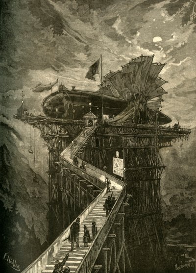 全部登上月球！。，1881年。 作者 不明
