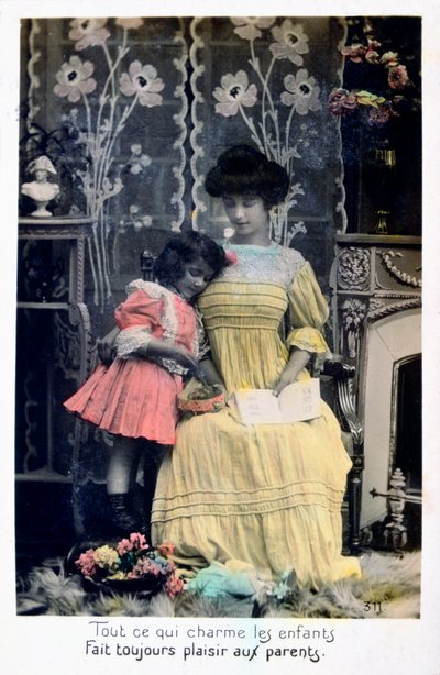所有吸引孩子们的地方..，法国明信片，c1900 作者 不明