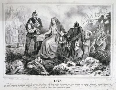 寓言漫画，法普战争，1870-1871年 作者 不明