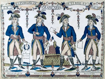 Bonaparte寓言，法国，马塞纳，奥格罗，贝尔菲尔，1789年 作者 不明