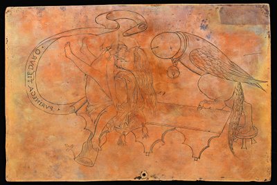 关于交配的寓言[背面]，15世纪第四季度。 作者 不明