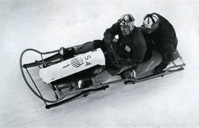 美国两人雪橇队，德国冬季奥运会，1936年 作者 不明