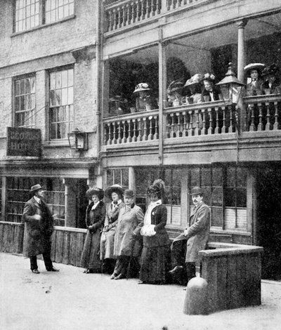 伦敦的美国人，1910年在伦敦南沃克自治市镇乔治酒店举行的聚会 作者 不明