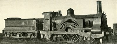 标记为废弃路的八尺-加里东铁路，c1930年。 作者 不明
