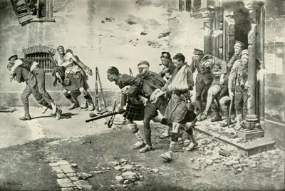 1919年从蒙斯撤退的一次事故。 作者 不明