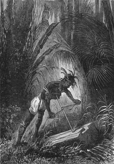 1894年，印度人因摩擦而起火。 作者 不明
