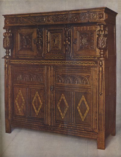 詹姆斯·统治时期的橡树阁橱柜，建于1615年，1936年 作者 不明