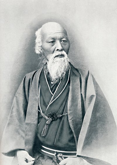 一位身着盛装的日本老年医生，1902年 作者 不明