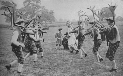 英格兰仍保留着古老的舞蹈形式-号角舞蹈，c1935 作者 不明