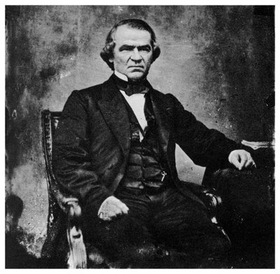 1860年代美国第17任总统安德鲁·约翰逊（Andrew Johnson），1955年 作者 不明