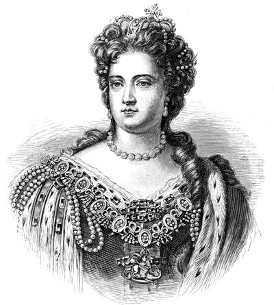 安妮（Anne）1665-1714，英国和爱尔兰女王（1702年，1880年） 作者 不明