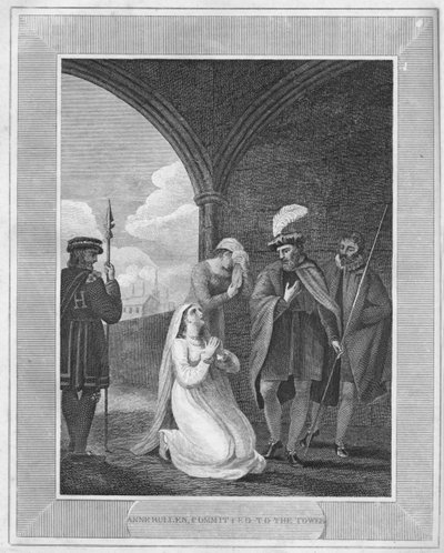 安妮·布伦（Anne Bullen），致力于塔楼，1838年 作者 不明