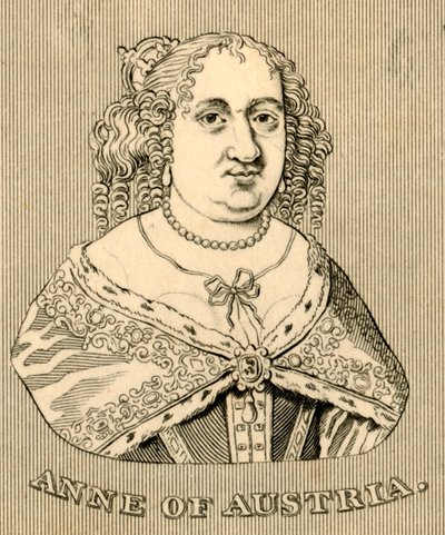 奥地利的安妮（Annie of Austria），1601年至1666年，1830年。 作者 不明