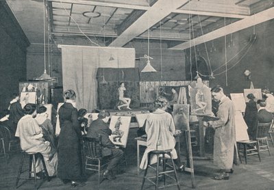 多伦多安大略艺术学院的古董和生活课，1913年 作者 不明