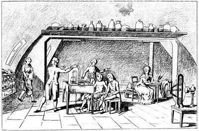 Antoine Laurent Lavoisier，十八世纪法国化学家，研究呼吸 作者 不明