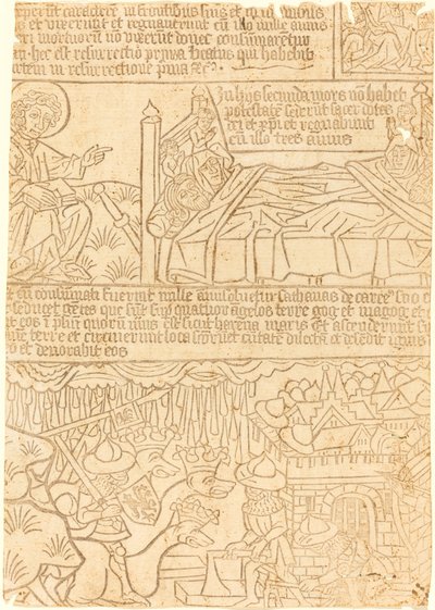 约翰启示录》，叶子42，约1465。 作者 不明